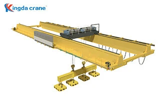 overhead magnet crane with carrier Beam