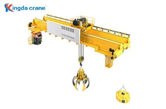 grab and electromagnet double girder overhead crane