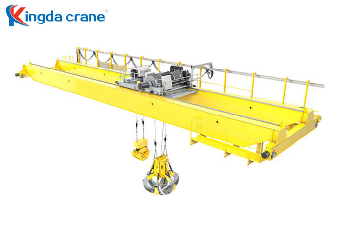 grab and electromagnet double girder overhead Crane-Kingda crane ...