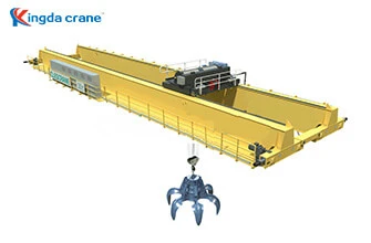 double girder overhead grab crane