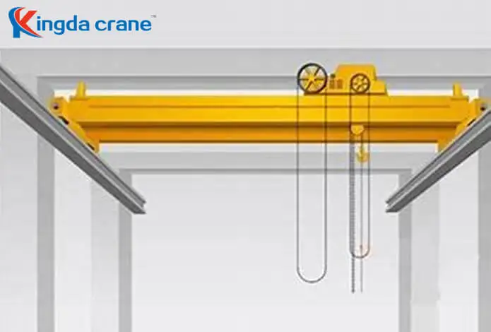 manual operation double girder suspension crane