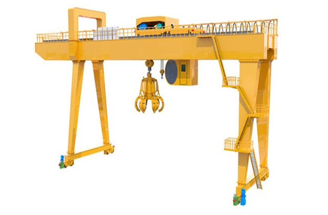 waste handling grab crane